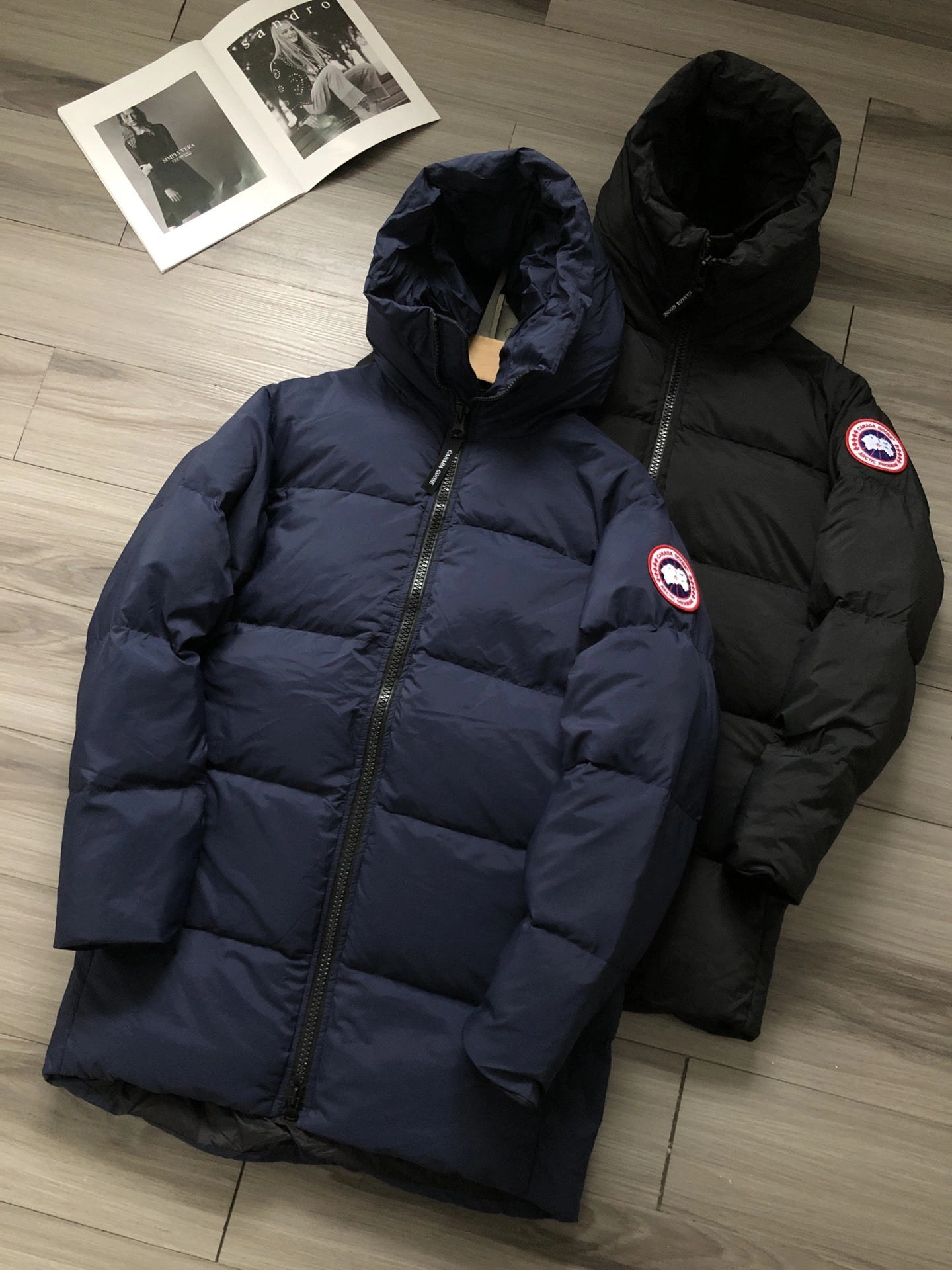 wg.luxury- 6oos5 LAWRENCE PUFFER Everett Down jacket 90 white duck down embroidery 2colour item:E-F524J3004-2